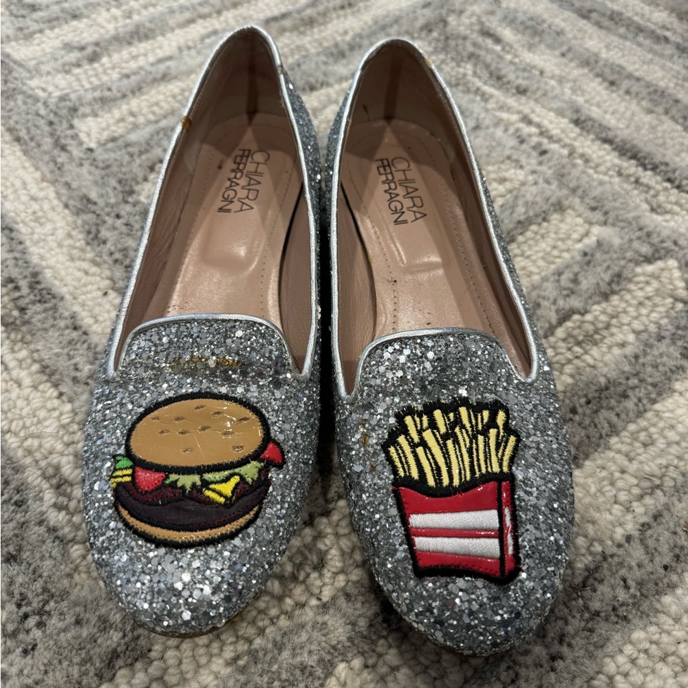 Italian made Hamburger & Fries flats